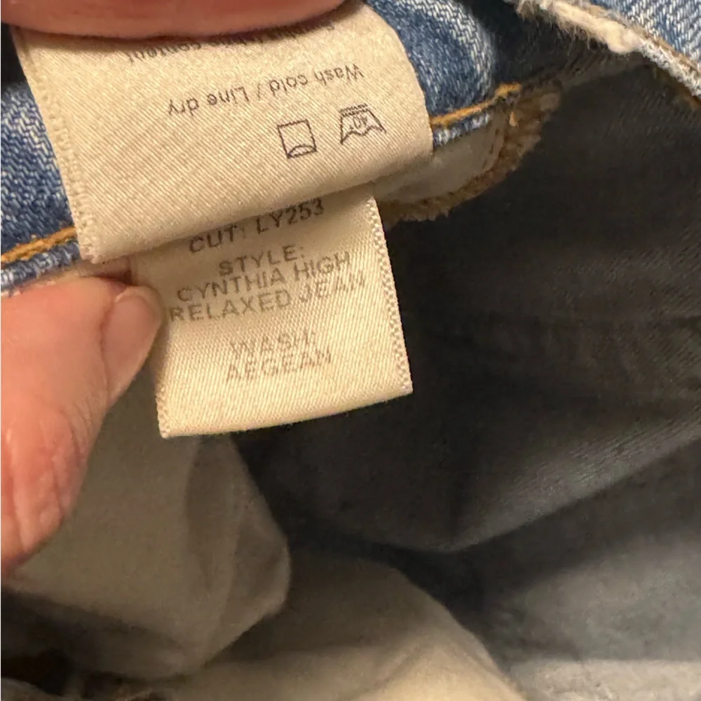 Reformation Cynthia High Rise Relaxed Jeans in Aegean - Women’s 23 - Picture 9 of 13